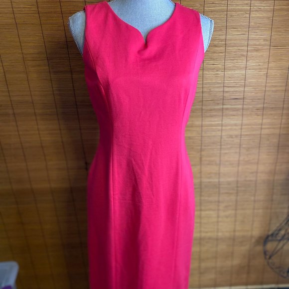 Talbots Dresses & Skirts - Talbots Fuchsia Hot Pink Sheath Dress Size 4P
